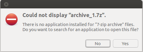 could not display archive